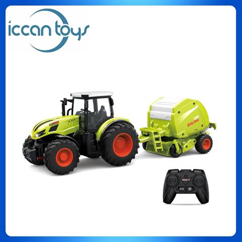 6650 1:24 2.4GHz RC Tractor with Round Baler