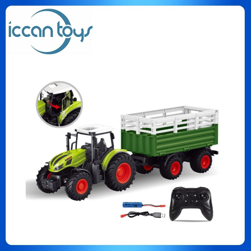6673 2.4Ghz RC Tractor + RC Livestock Transporter