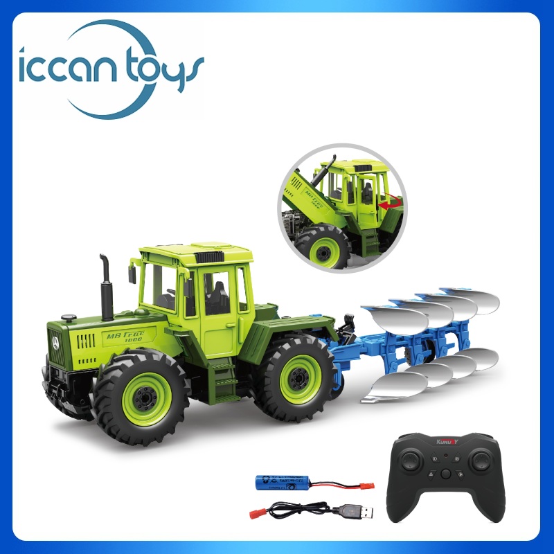 6678 1:24 2.4Ghz RC MB-trac 1000 Tractor + Turnaround Plow