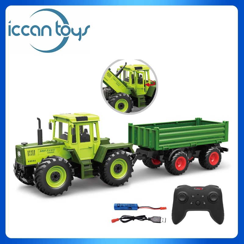 6685 1:24 2.4Ghz RC MB-trac 1000 Tractor + Agricultural Transport