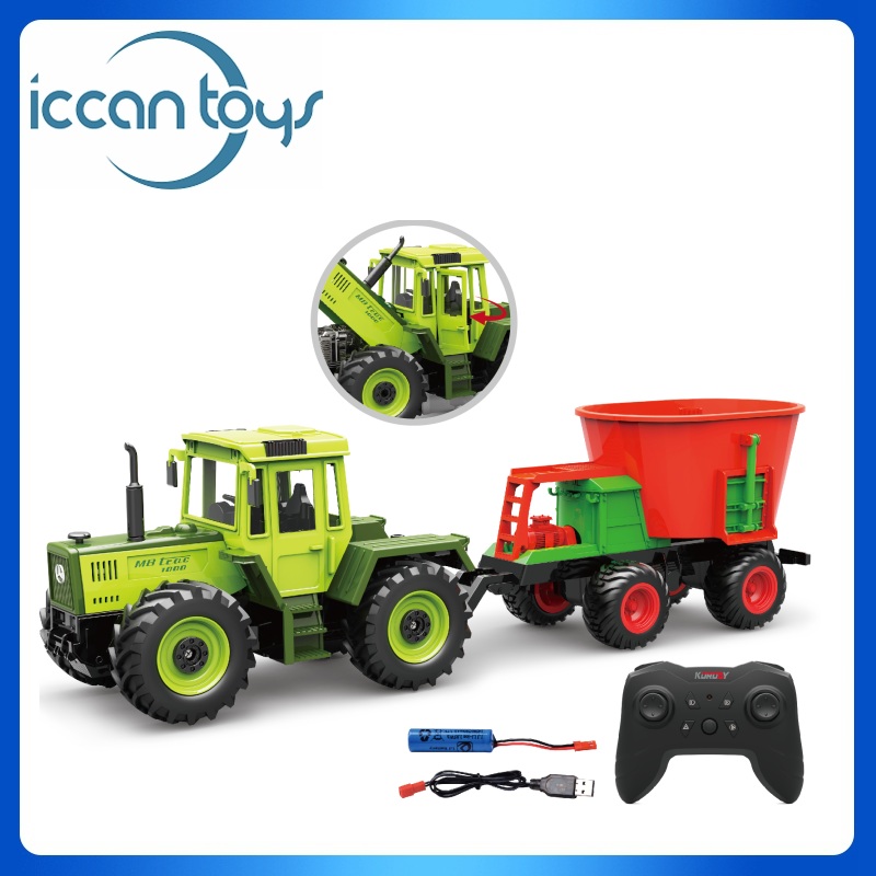6689 1:24 2.4Ghz RC MB-trac 1000 Tractor + Mixer Truck