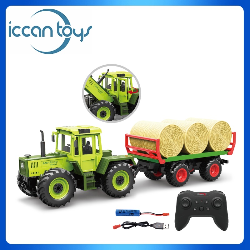 6692 1:24 2.4Ghz RC MB-trac 1000 Tractor + straw bale transporter