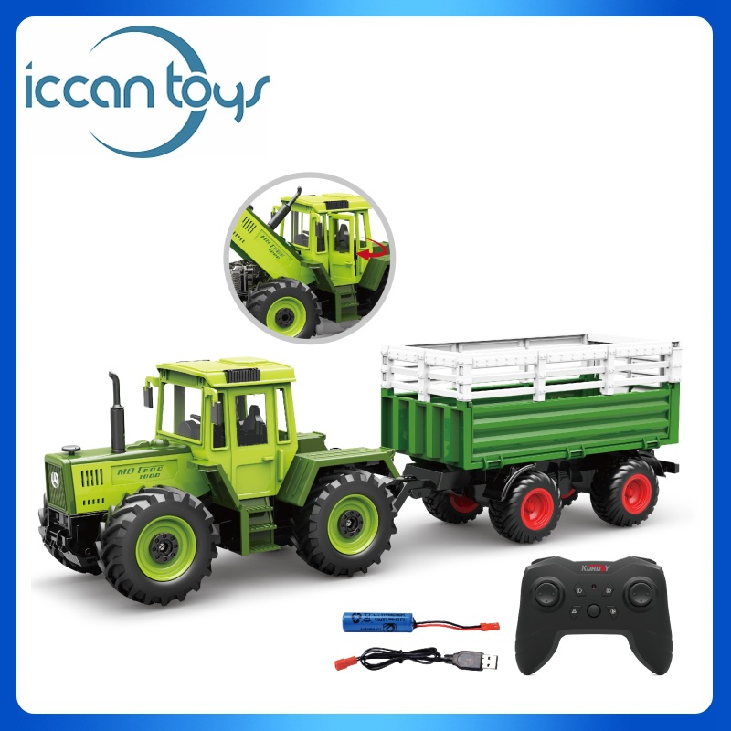 6697 1:24 2.4Ghz RC MB-trac 1000 Tractor  + Electronic Livestock Transporter